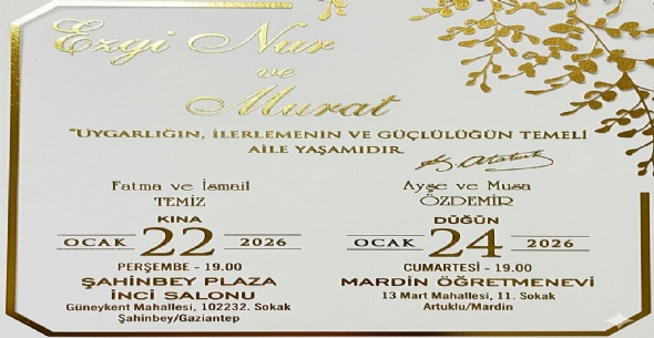 Ezgi Nur TEM�Z ile Murat �ZDEM�R  Evleniyorlar